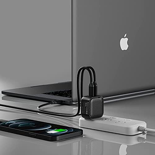 [צרור] Invzi 65W GAN USB-C מטען 3-יציאה ו- 100W/10GBPS USB-C לכבל USB-C עבור MacBook Pro Air, iPad